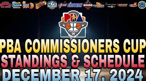 PBA Season 49 Commissioner's Cup guide: Schedule, standings .